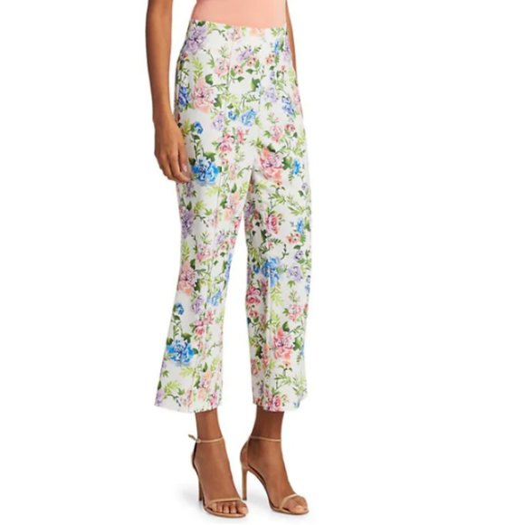 Alice + Olivia Lorinda Floral Ankle Pant 6 - Picture 4 of 15